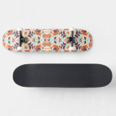Niedliche Farbklassiker mit Blumenmuster Skateboard (Horizontal)