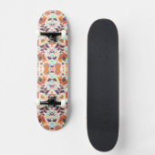 Niedliche Farbklassiker mit Blumenmuster Skateboard (Vorderseite)
