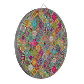 Niedliche farblose, nahtlose Dekorationsmuster 3 R Dartscheibe (Vorderseite Links)