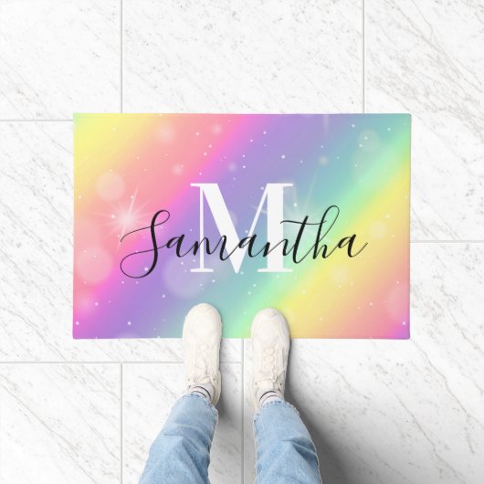 Niedliche Farbmonogramm Fußmatte (Indoor)