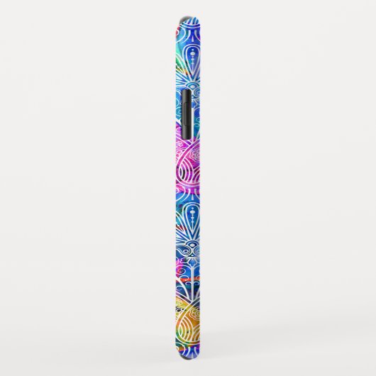 Niedliche Farbmuster aus weißer Blume Case-Mate iPhone Hülle (Hinten/Rechts)