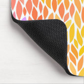 Niedliche Farbmuster der Blätter Mousepad (Ecke)