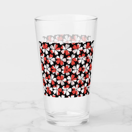 Niedliche Farbmuster für die Blume Glas (Vorderseite)