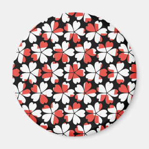 Niedliche Farbmuster für die Blume Magnet