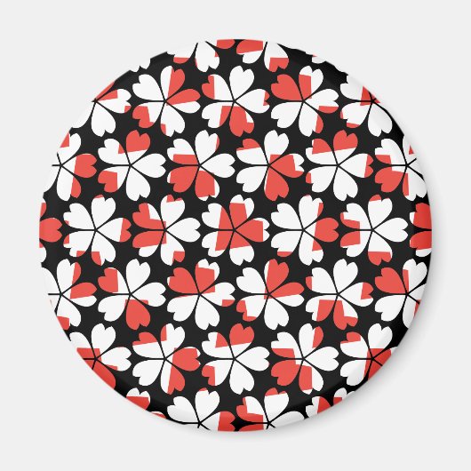 Niedliche Farbmuster für die Blume Magnet (Vorne)