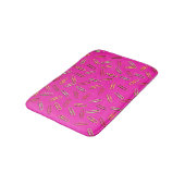 NIEDLICHE Farbpapierklammern in Rosa Badematte (Schrägansicht)