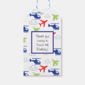 Niedliche Farbraumflugzeuge und Wolkenflügler - ku Geschenkanhänger (Vorderseite)