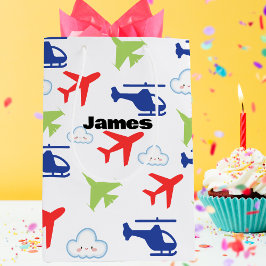 Niedliche Farbraumflugzeuge und Wolkenflügler - ku Mittlere Geschenktüte