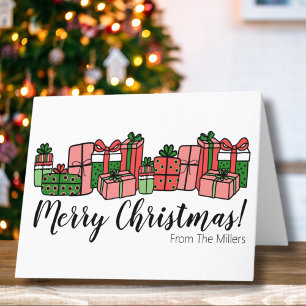 Niedliche Farbschrift Frohe Weihnachten