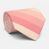 Niedliche Farbstreifen Pfirsichfarben Trennen Eleg Krawatte (Gerollt)