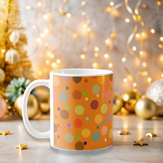 Niedliche Farbtöne orange Kaffeetasse