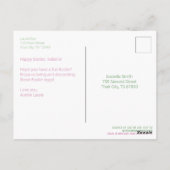 Niedliche Färbung und Dekorieren der Ostereier Postkarte (Rückseite)