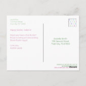 Niedliche Färbung und Dekorieren der Ostereier Postkarte (Rückseite)