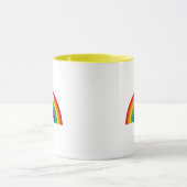Niedliche Farbwahl Freude Inspiration Regenbogen Tasse (Zentrum)