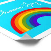 Niedliche Farbwahl Freude inspirierend Regenbogen Poster (Ecke)