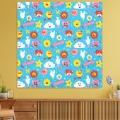 Niedliche Farbzeichen Pop Kunst Leinwand (Insitu (Wohnzimmer))