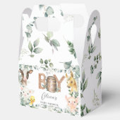 Niedliche Farm Animals Greenery Boy Barn Baby Dusc Geschenkschachtel (Geöffnet)