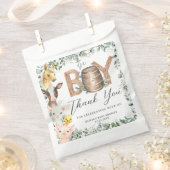 Niedliche Farm Animals Greenery Boy Barn Baby Dusc Geschenktütchen (Ausgeschnitten)