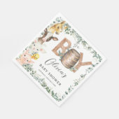 Niedliche Farm Animals Greenery Boy Barn Baby Dusc Serviette (Ecke)