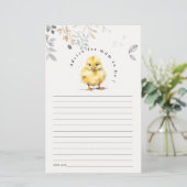 Niedliche Farm Chick Floral Ratschläge für Mama Ba (Stehend Vorderseite)