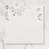 Niedliche Farm Chick Watercolor Blumenbaby-Dusche Geschenkanhänger (Rückseite)