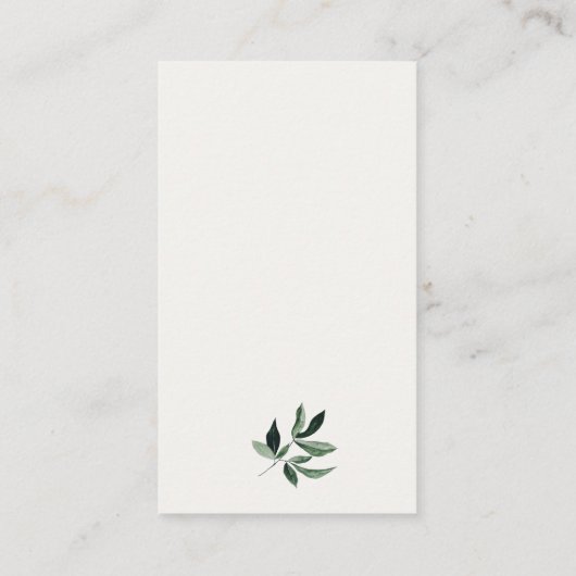 Niedliche Farm Cow Foliage Diaper Raffle Baby Dusc Begleitkarte (Rückseite)