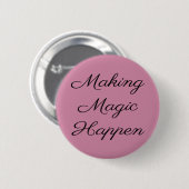 Niedliche Faszination Button (Vorne & Hinten)