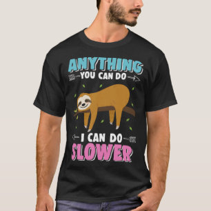 Niedliche Faulenzer, die alles ausblenden, was man T-Shirt
