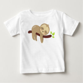 Niedliche Faultier, Baby-Faultier, Lazy-Fliege, Sc Baby T-shirt