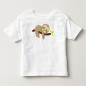 Niedliche Faultier, Baby-Faultier, Lazy-Fliege, Sc Kleinkind T-shirt (Vorderseite)