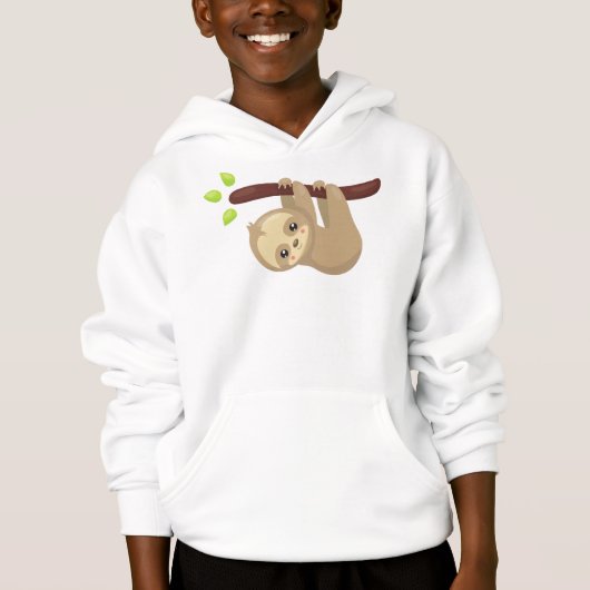 Niedliche Faultier, kleine Faultier, Baby Faultier Hoodie (Vorderseite)