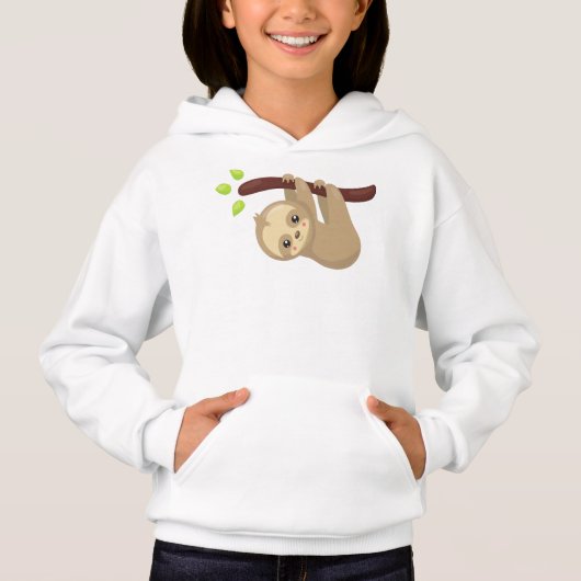 Niedliche Faultier, kleine Faultier, Baby Faultier Hoodie (Vorderseite)