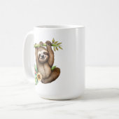 Niedliche Faultierfreunde hinzufügen Kaffeetasse (Vorderseite Links)