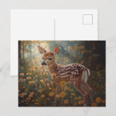 Niedliche Fauna im Wald Postkarte (Vorne/Hinten)
