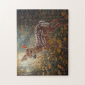 Niedliche Fauna im Wald Puzzle (Vertikal)