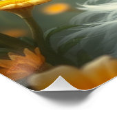 Niedliche Feathered Fairy Art Poster (Ecke)