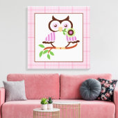 Niedliche Federkeule auf einem in einem Zweig umma Leinwanddruck (Insitu (Wohnzimmer))