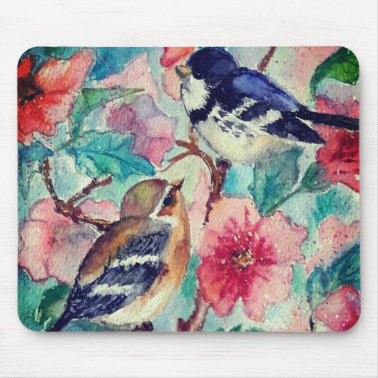 Niedliche Federmuse Pad Mousepad (Vorne)