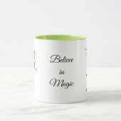 Niedliche Fee mit braunen Wings Kaffeemaschine Tas Tasse (Zentrum)