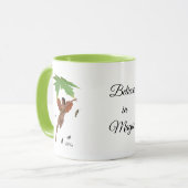 Niedliche Fee mit braunen Wings Kaffeemaschine Tas Tasse (Vorderseite Links)