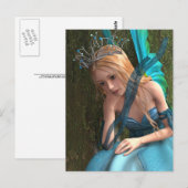 Niedliche Fee Postkarte (Vorne/Hinten)