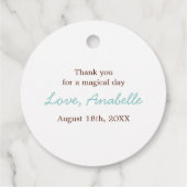 Niedliche Fee Princess Girls Geburtstag Geschenkanhänger (Rückseite)