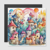 Niedliche Feen im Märchenland wie eine Märchenkart Magnetkarte (Vorne/Hinten)