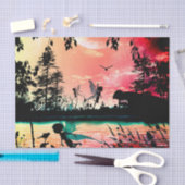 Niedliche Feen und Vögel Seidenpapier (Handwerk)