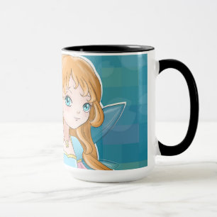 Niedliche feenhafte Cartoonmuster-Kaffee-Tasse Tasse