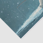 Niedliche feierliche Darstellung einer Eisbärenfis Seidenpapier (Ausschnitt)