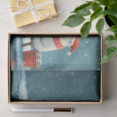 Niedliche feierliche Darstellung einer Eisbärenfis Seidenpapier (Geschenk)