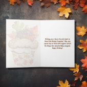 Niedliche Feiertage Cupcakes glücklich Thanksgivin Karte