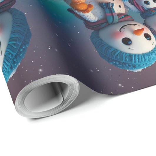 Niedliche Feiertage Geschenkpapier (Rolleneckpunkt)