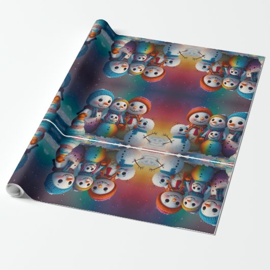 Niedliche Feiertage Geschenkpapier (Ungerollt)